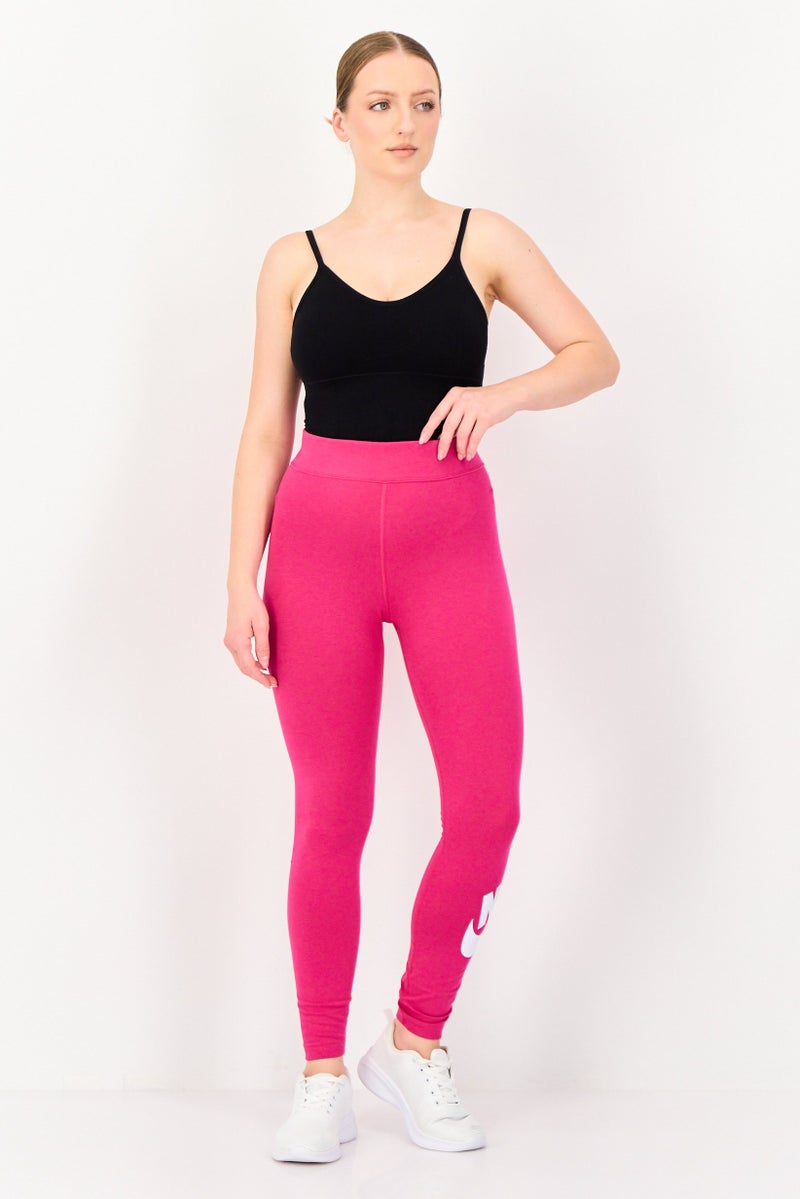 Nike Women Tight Fit Full Length Training Leggings, Fuchsia - Image 2